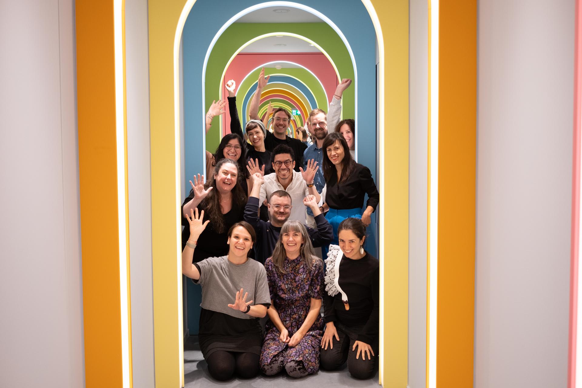 Happy people at mini talkoot